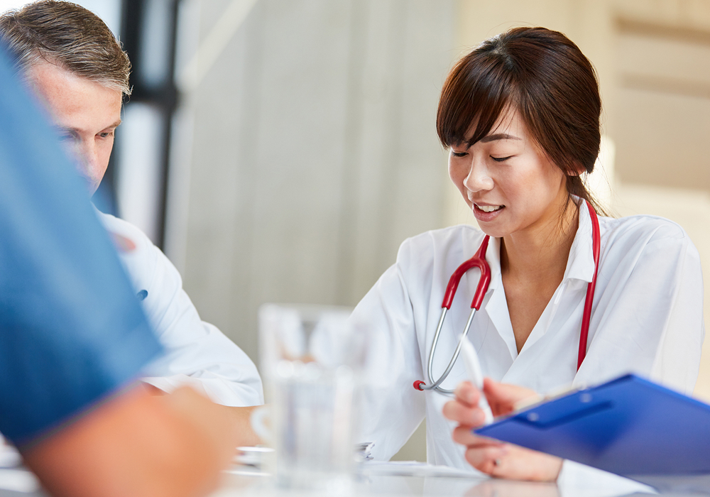 doctors in testing lab